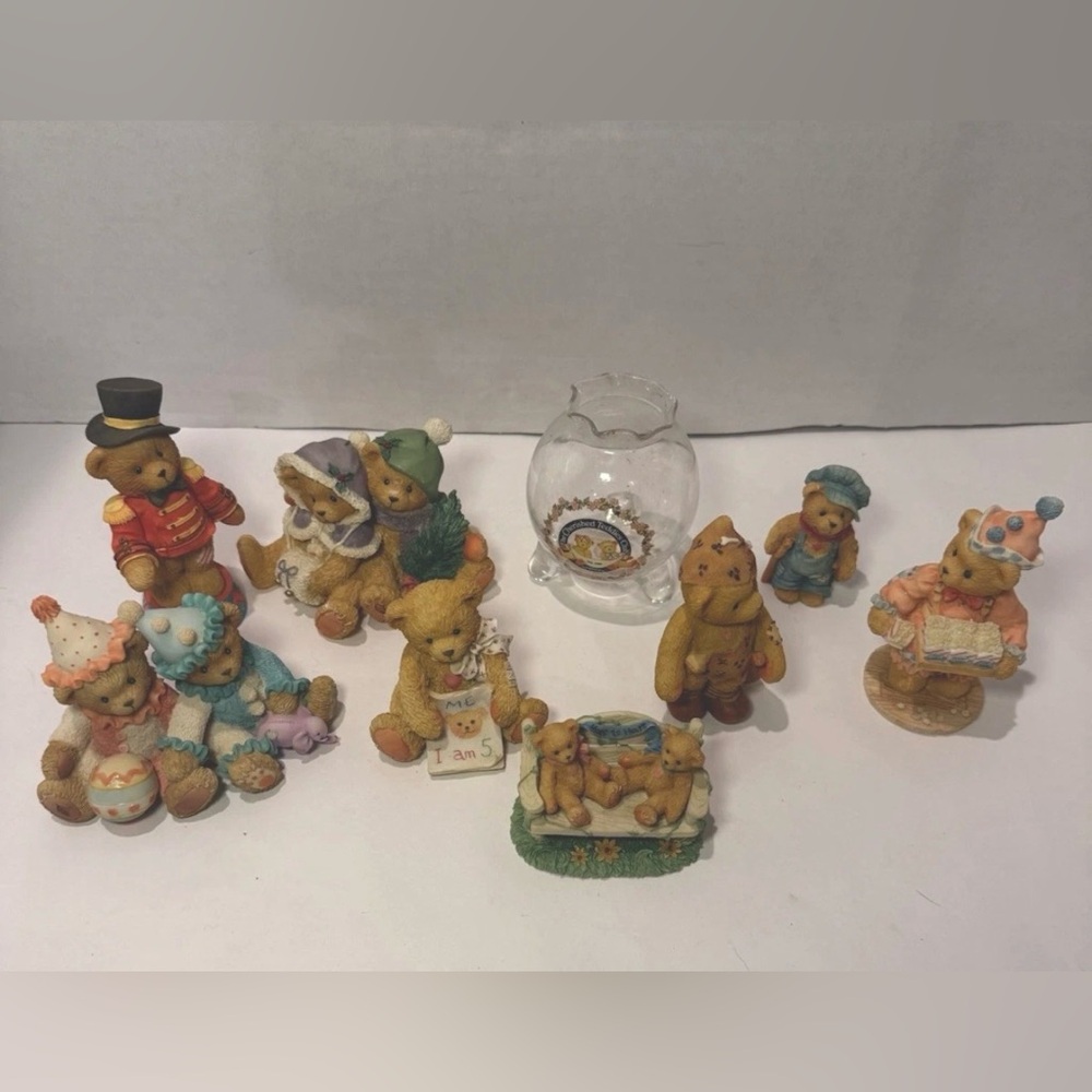 Lot Of 9 Vintage Cherished Teddies - Random Lot